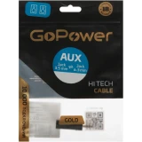 Переходник 3.5 Jack (M) - 6.3 Jack (F), GoPower 00-00032069