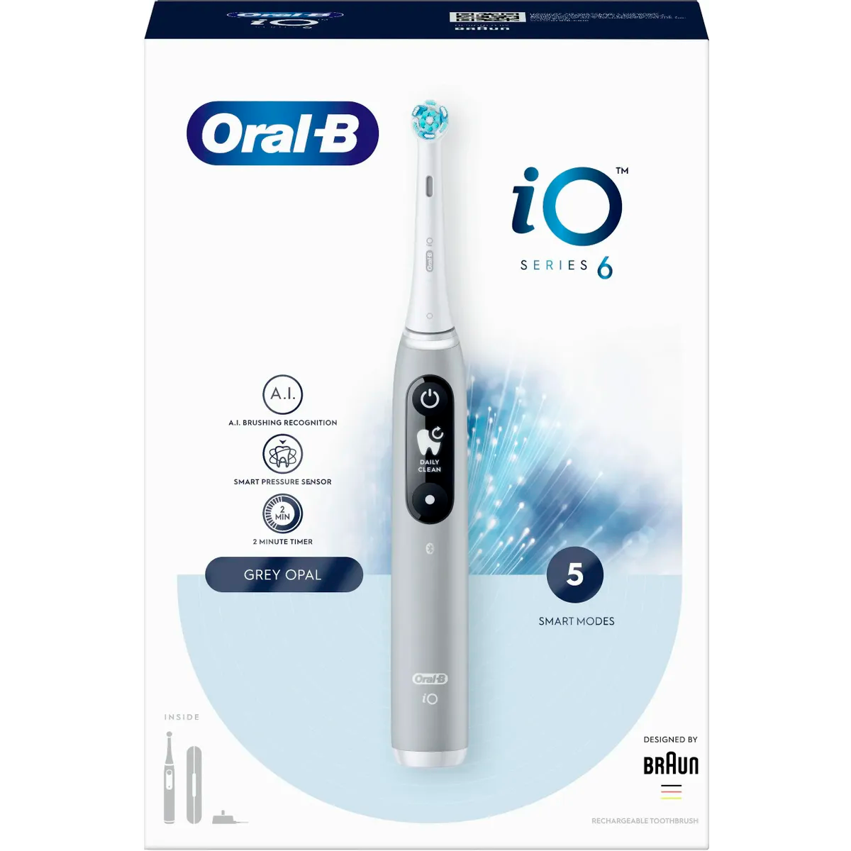 Зубная щётка Oral-B iO Series 6 Grey Opal - IO_S6_GREY OPAL - фото 4