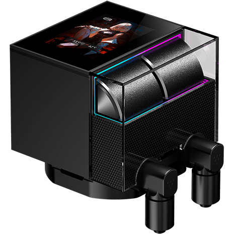 Система жидкостного охлаждения PCcooler DS360 Display Black - DS360-BKNWXY-GL - фото 3