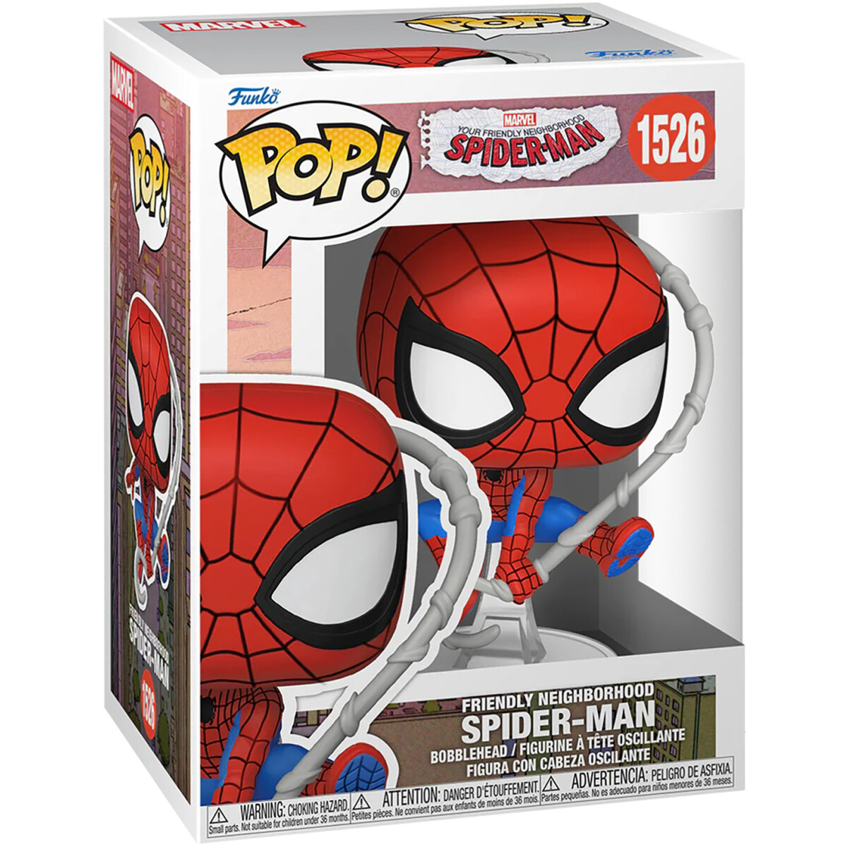 Фигурка Funko POP! Bobble Marvel FNSM Friendly Neighborhood Spider-Man (75870) - фото 2