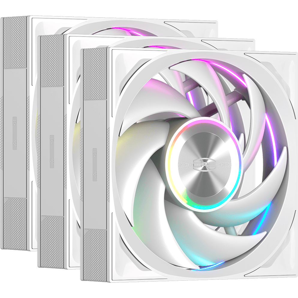Вентилятор для корпуса PCcooler F7 X120 ARGB White (3 шт.) - F7 X120 ARGB WH 3IN1