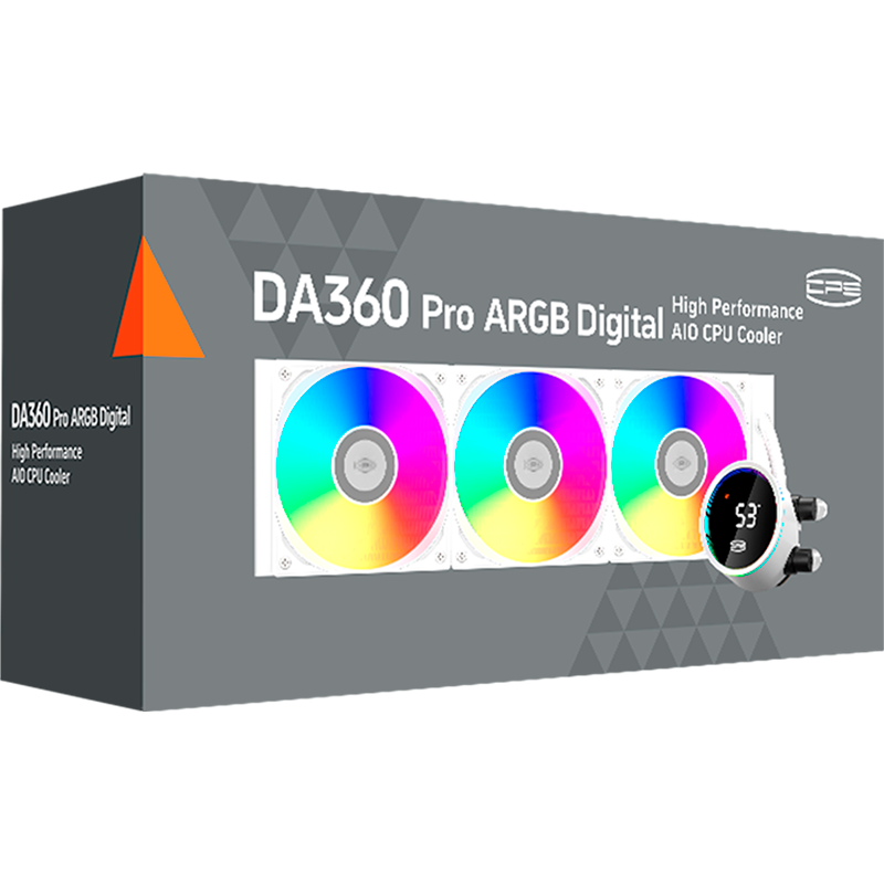 Система жидкостного охлаждения PCcooler DA360 Pro ARGB Digital White - DA360 Pro ARGB Digital WH - фото 8