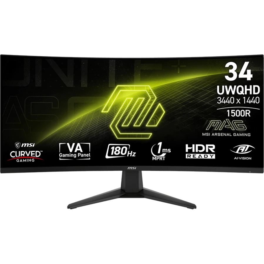 Монитор MSI 34" MAG 346CQ - 9S6-3DD71M-016