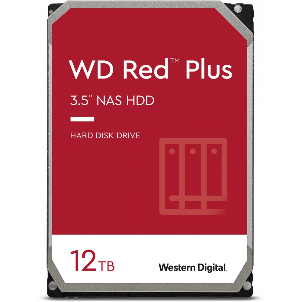 Жёсткий диск 12TB SATA-III WD Red Plus (WD120EFGX)