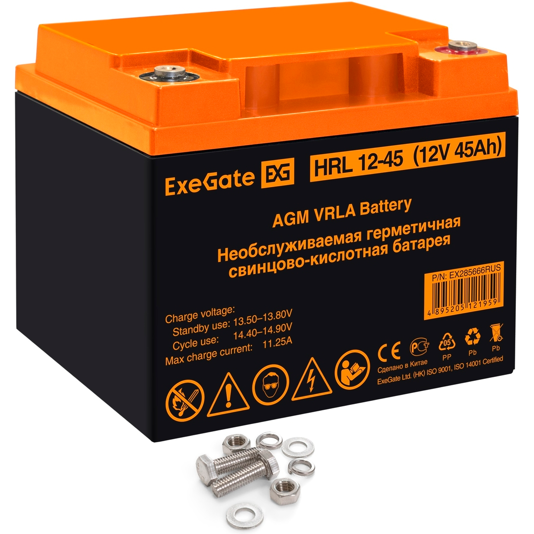 Аккумуляторная батарея ExeGate HRL 12-45 - EX285666RUS - фото 6
