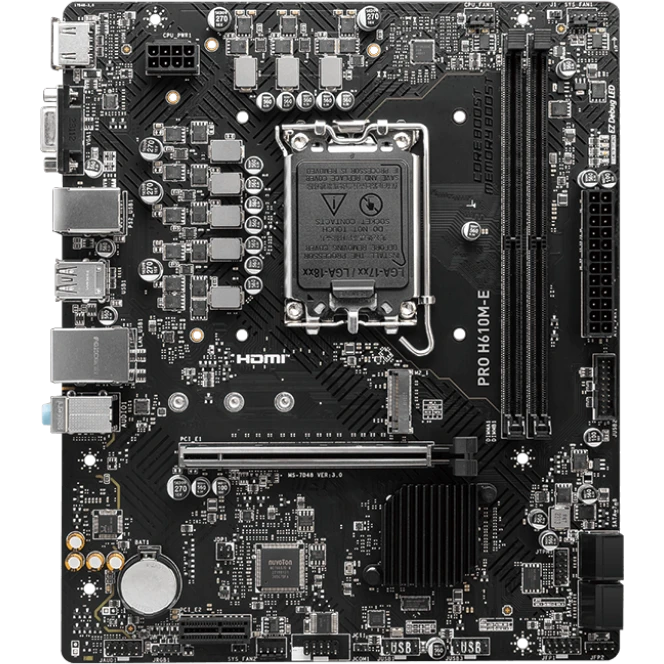 ..... Материнская плата MSI PRO H610M-E (1678) ОЕМ из ремонта