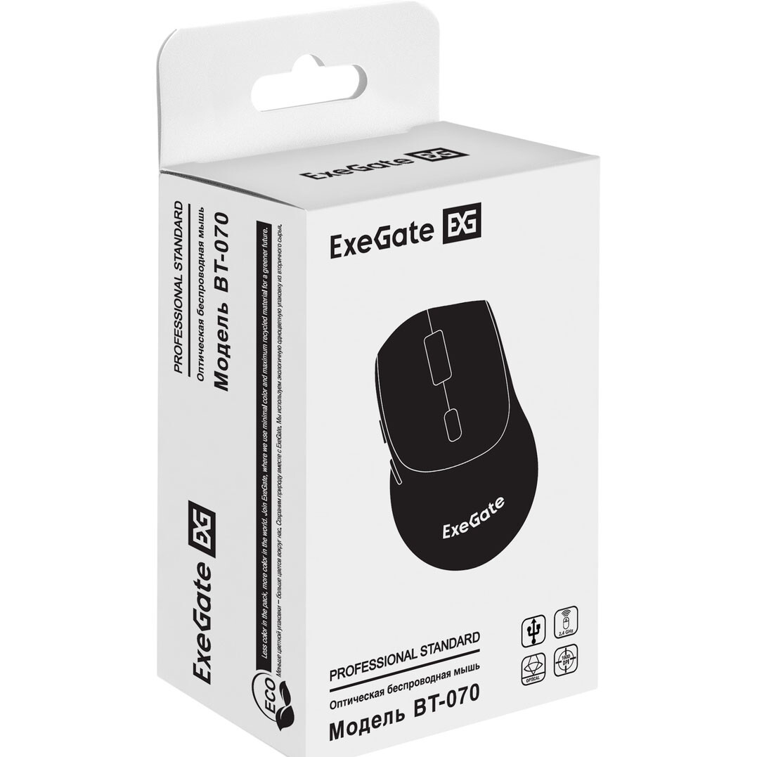 Мышь ExeGate Professional Standard BT-070 Black - EX298897RUS - фото 8