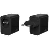 Сетевое зарядное устройство Caweon CTC-65-2C Black (CTC-65-2C-BK)