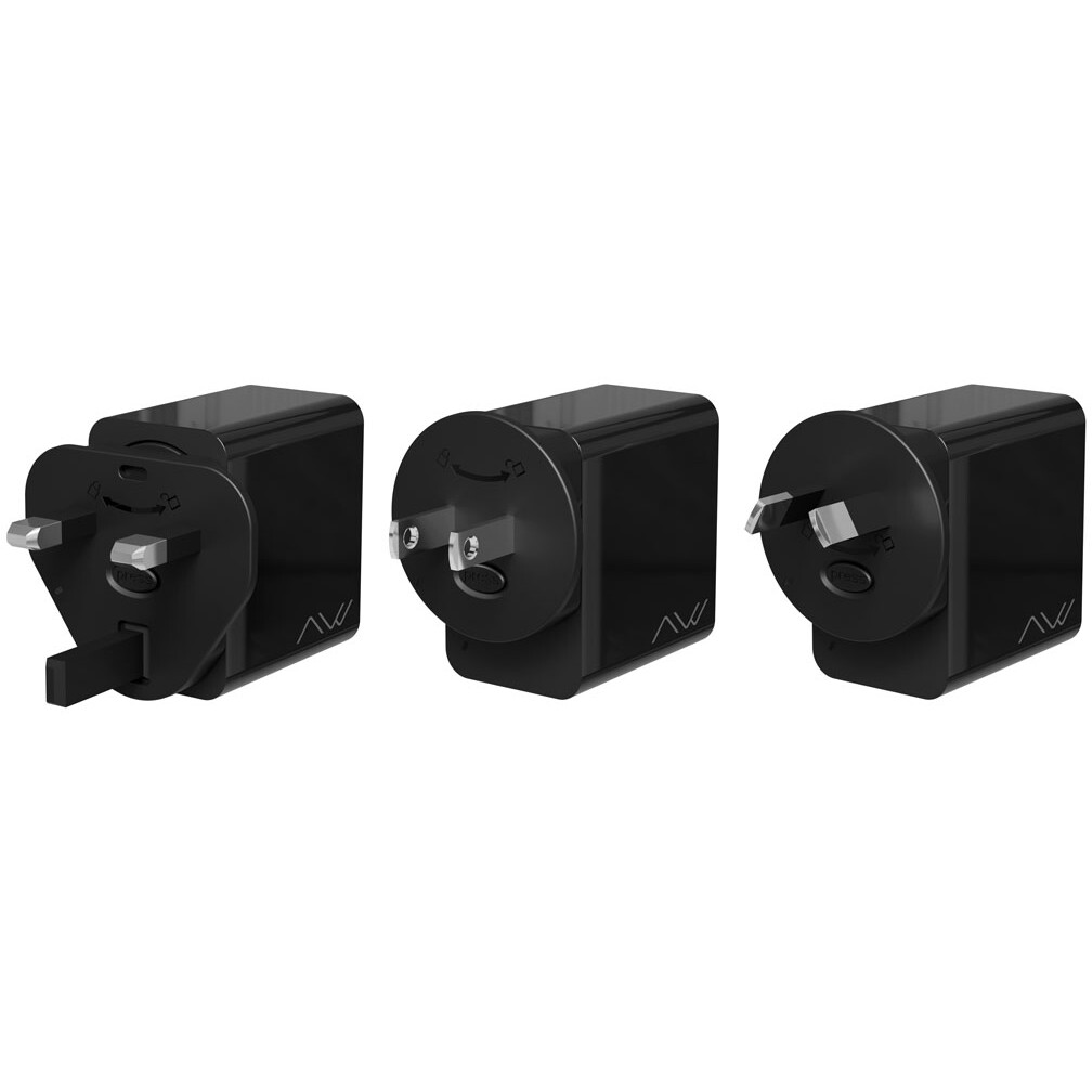 Сетевое зарядное устройство Caweon CTC-65-2C Black - CTC-65-2C-BK - фото 3