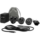 Сетевое зарядное устройство Caweon CTC-65-2C Black (CTC-65-2C-BK)