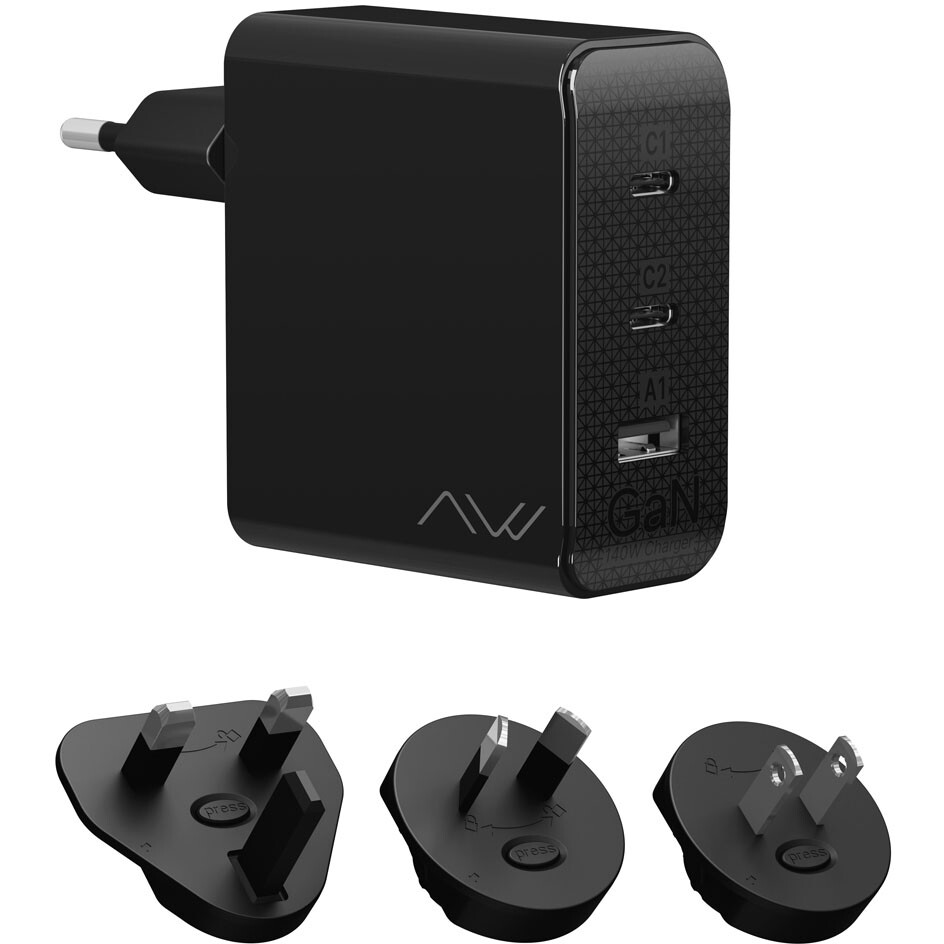 Сетевое зарядное устройство Caweon CTС-140-2C1A Black