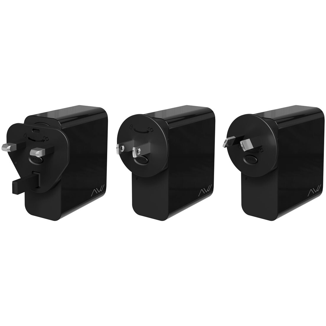 Сетевое зарядное устройство Caweon CTС-140-2C1A Black - CTC-140-2C1A-BK - фото 3