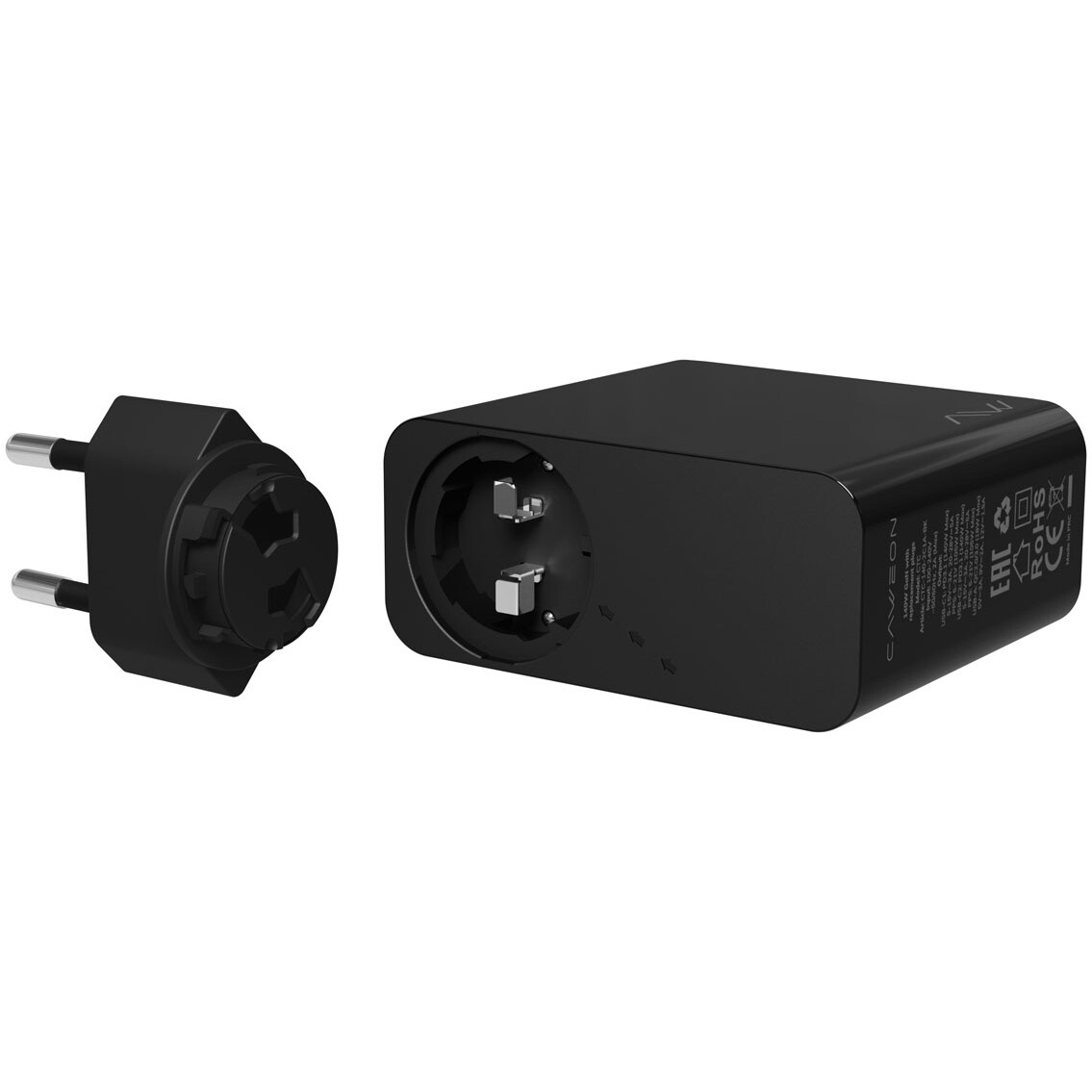 Сетевое зарядное устройство Caweon CTС-140-2C1A Black - CTC-140-2C1A-BK - фото 4