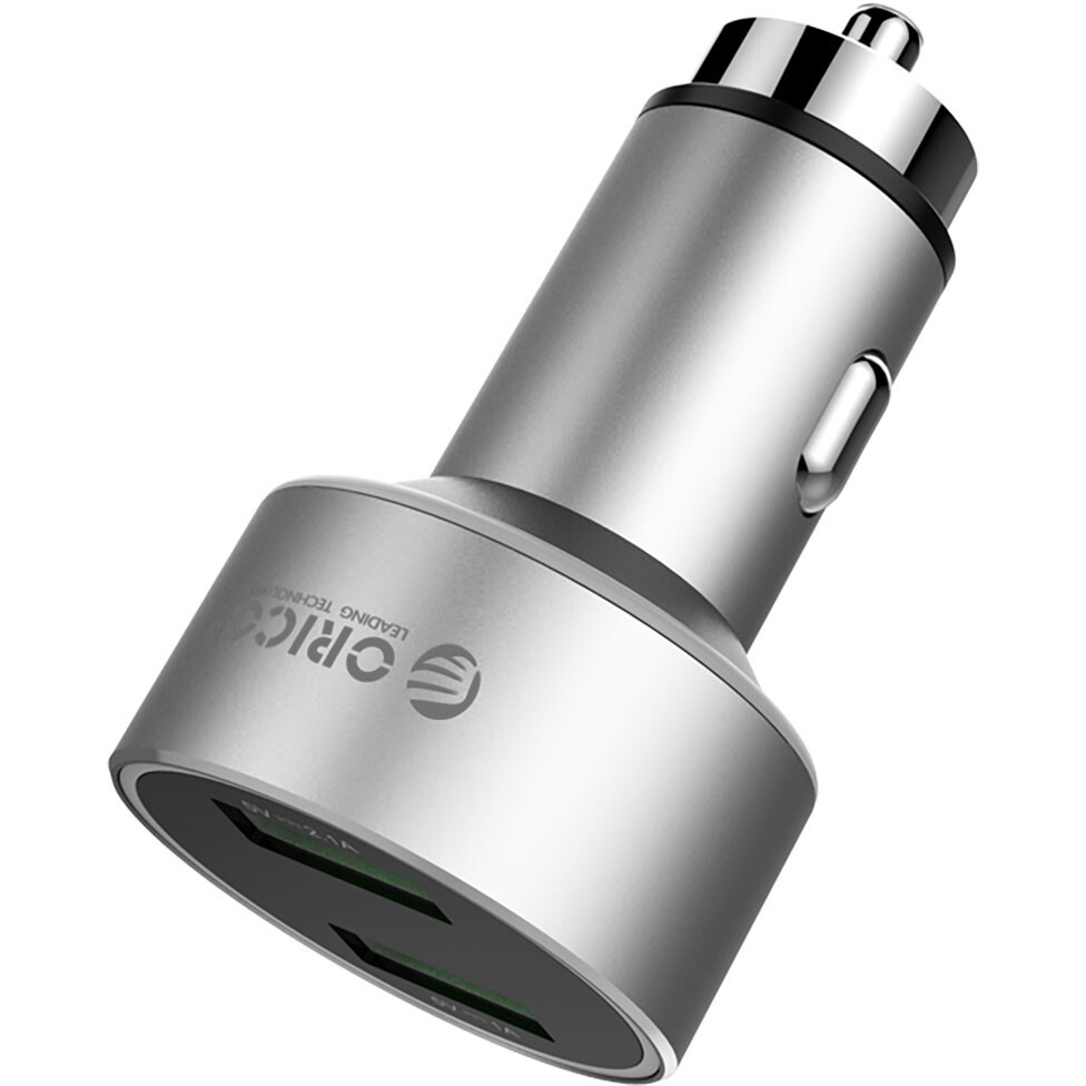 Автомобильное зарядное устройство Orico UPC-2U-SV-BP Silver - ORICO-UPC-2U-SV-BP - фото 2