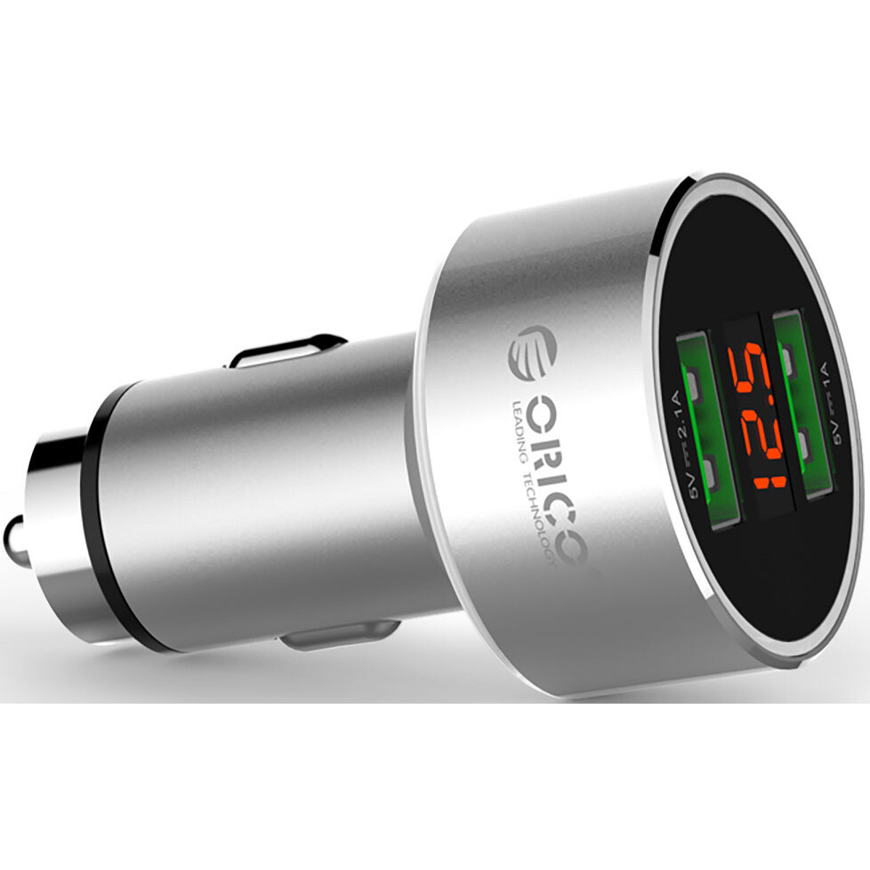 Автомобильное зарядное устройство Orico UPC-2U-SV-BP Silver - ORICO-UPC-2U-SV-BP - фото 5