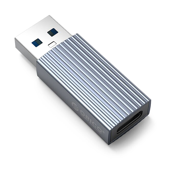 Переходник USB A (M) - USB Type-C (F), Orico AH-AC10-GY-BP Grey - фото 3