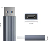 Переходник USB A (M) - USB Type-C (F), Orico AH-AC10-GY-BP Grey