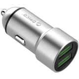 Автомобильное зарядное устройство Orico UPM-2U-GY-BP Silver (ORICO-UPM-2U-GY-BP)