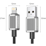 Кабель USB - Lightning, 1.5м, Orico GQZ12-15-BK-BP Black