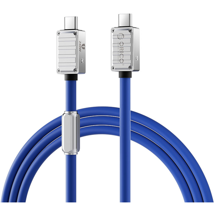Кабель USB Type-C - USB Type-C, 1м, Orico 240B1-40-10-BL-BP - ORICO-240B1-40-10-BL-BP