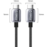 Кабель USB Type-C - USB Type-C, 1.5м, Orico GQZB100-15-BK-BP (ORICO-GQZB100-15-BK-BP)