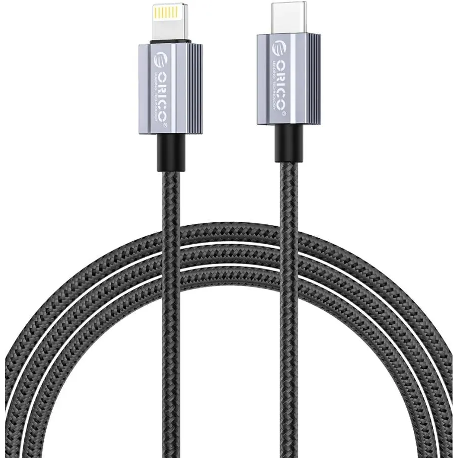 Кабель USB Type-C - Lightning, 1.5м, Orico GQA29-15-BK-BP