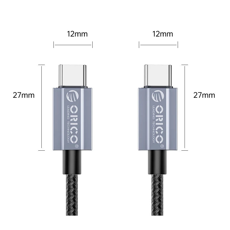 Кабель USB Type-C - USB Type-C, 1.5м, Orico GQA100-15-BK-BP - ORICO-GQA100-15-BK-BP - фото 2