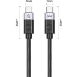 Кабель USB Type-C - USB Type-C, 0.5м, Orico CC240-20-05-BK-BP (ORICO-CC240-20-05-BK-BP)