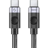 Кабель USB Type-C - USB Type-C, 1м, Orico C2CZ-10-BK-BP (ORICO-C2CZ-10-BK-BP)