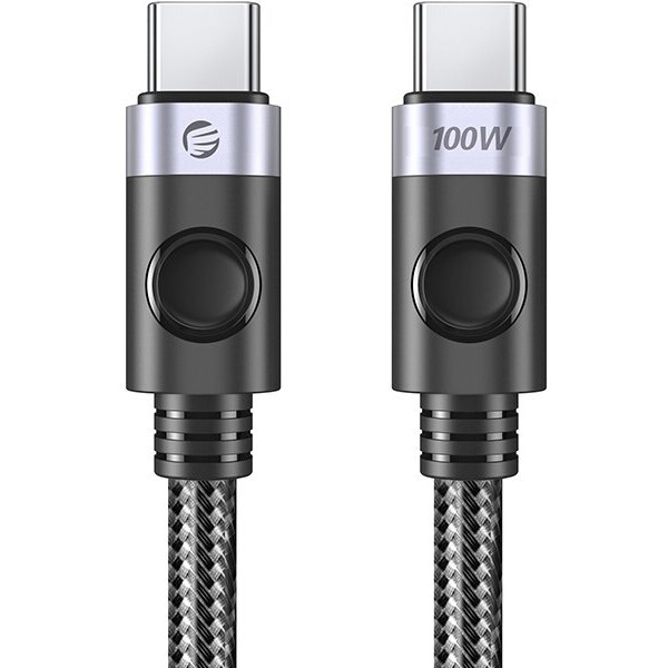 Кабель USB Type-C - USB Type-C, 1м, Orico C2CZ-10-BK-BP - ORICO-C2CZ-10-BK-BP