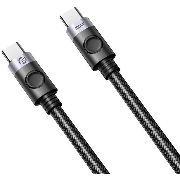 Кабель USB Type-C - USB Type-C, 1м, Orico C2CZ-10-BK-BP - ORICO-C2CZ-10-BK-BP - фото 2