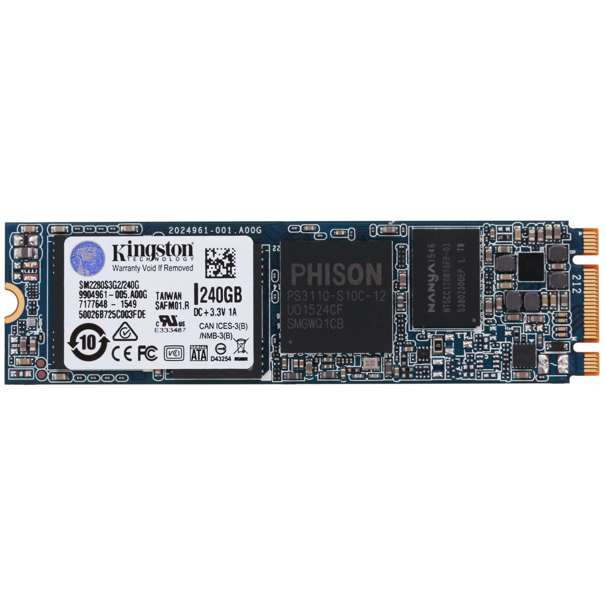 Накопитель SSD 240Gb Kingston SSDNow G2 (SM2280S3G2/240G)