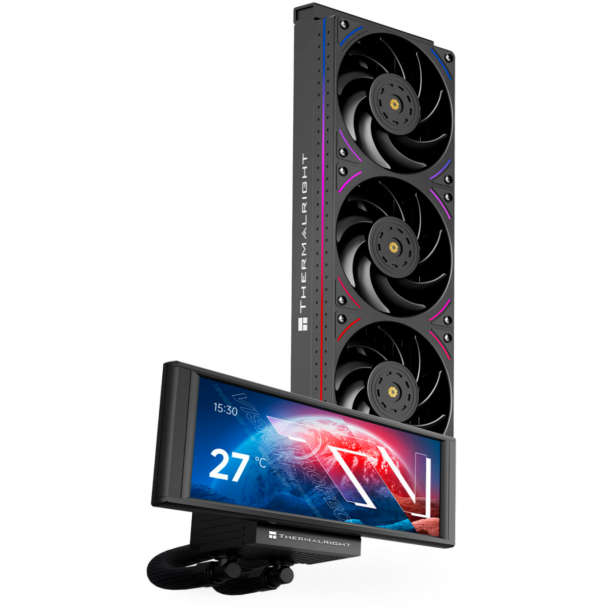 Система жидкостного охлаждения Thermalright Trofeo Vision 360 ARGB Black - TRF-VISION-360-BL - фото 2
