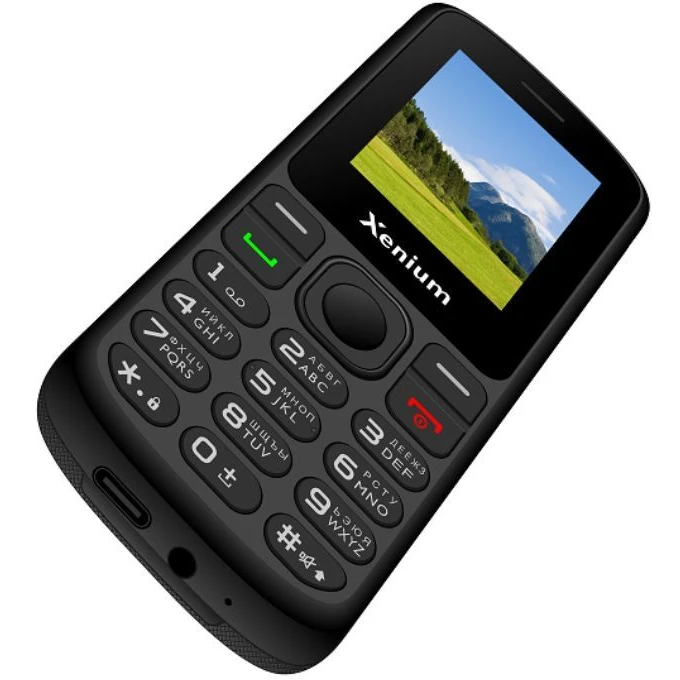 Телефон Philips Xenium X160 Black - CTX160BK/00 - фото 2