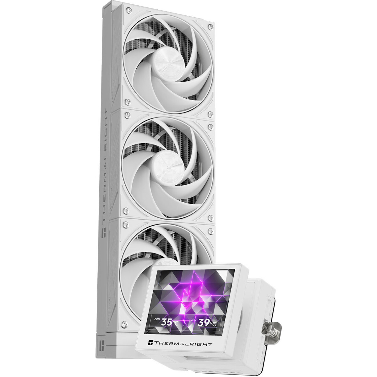 Система жидкостного охлаждения Thermalright Stream Vision 360 White - S-VISION-360-WH - фото 2