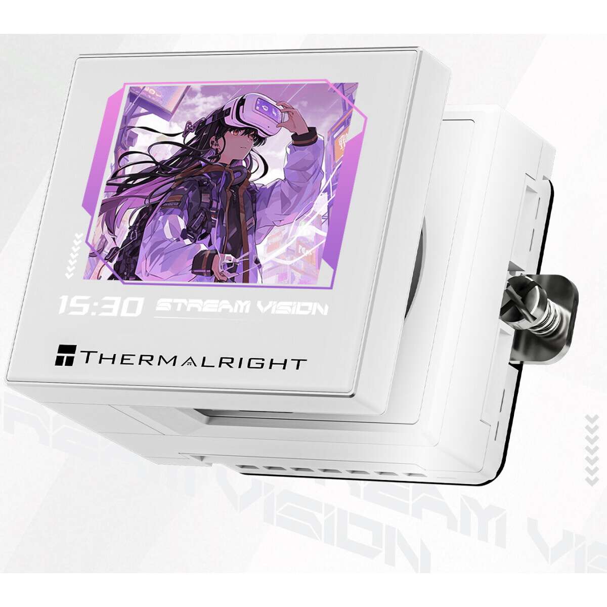 Система жидкостного охлаждения Thermalright Stream Vision 360 White - S-VISION-360-WH - фото 5