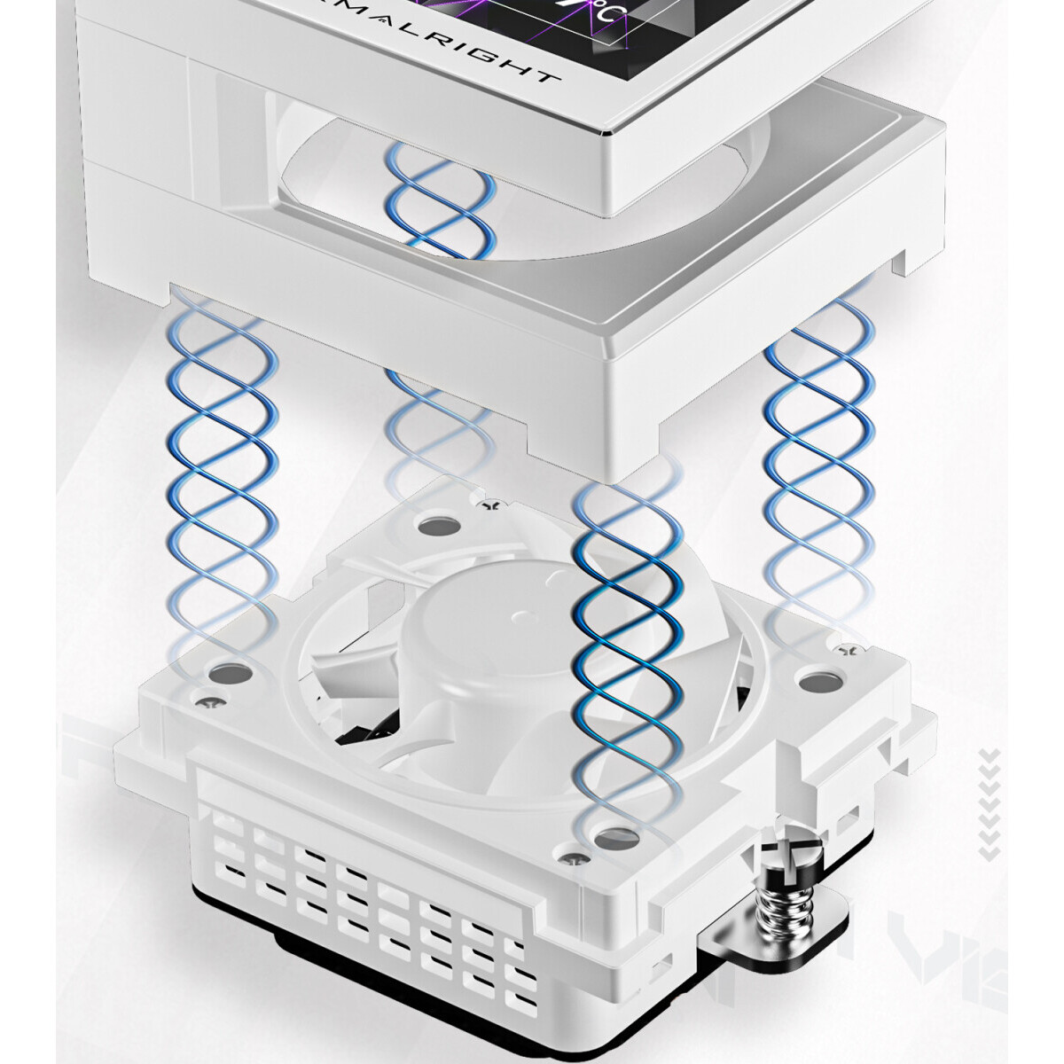 Система жидкостного охлаждения Thermalright Stream Vision 360 White - S-VISION-360-WH - фото 8