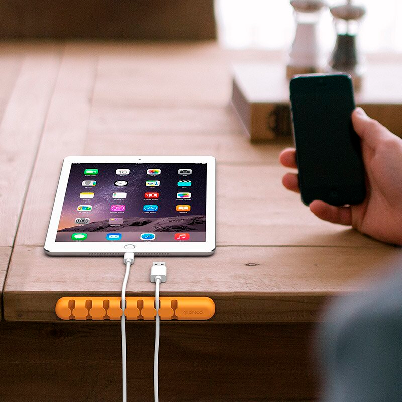 Держатель для кабелей Orico CBS7 Orange - CBS7-OR - фото 3