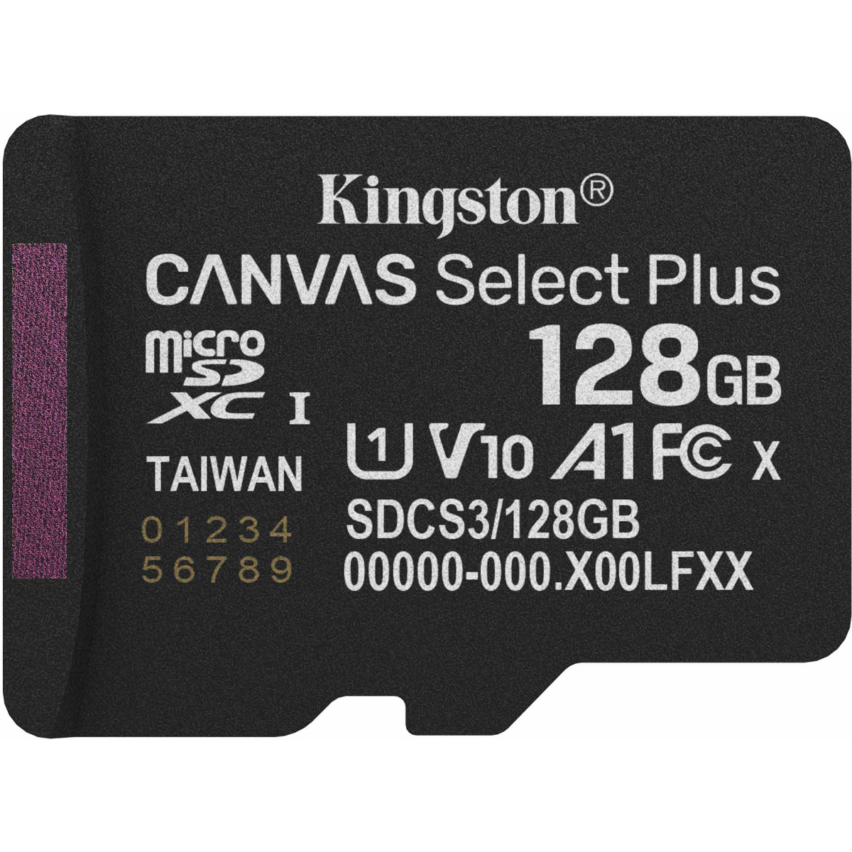 Карта памяти 128Gb MicroSD Kingston Canvas Select Plus (SDCS3/128GBSP)