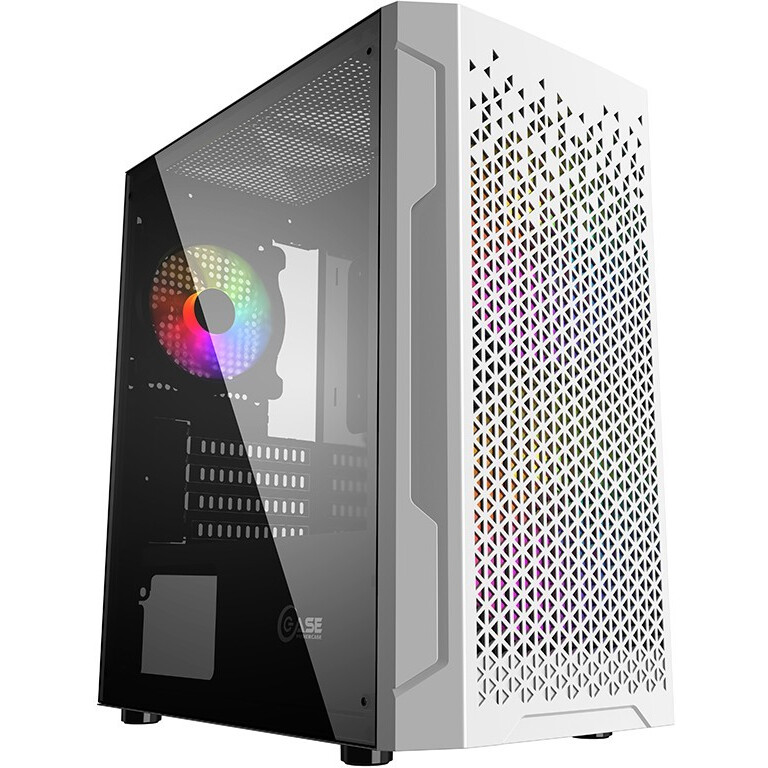 Корпус Powercase Mistral Micro Z3W Mesh LED White - CMIMZW-L3