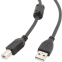 Кабель USB A (M) - USB B (M), 1м, Cablexpert CCF-USB2-AMBM-1M