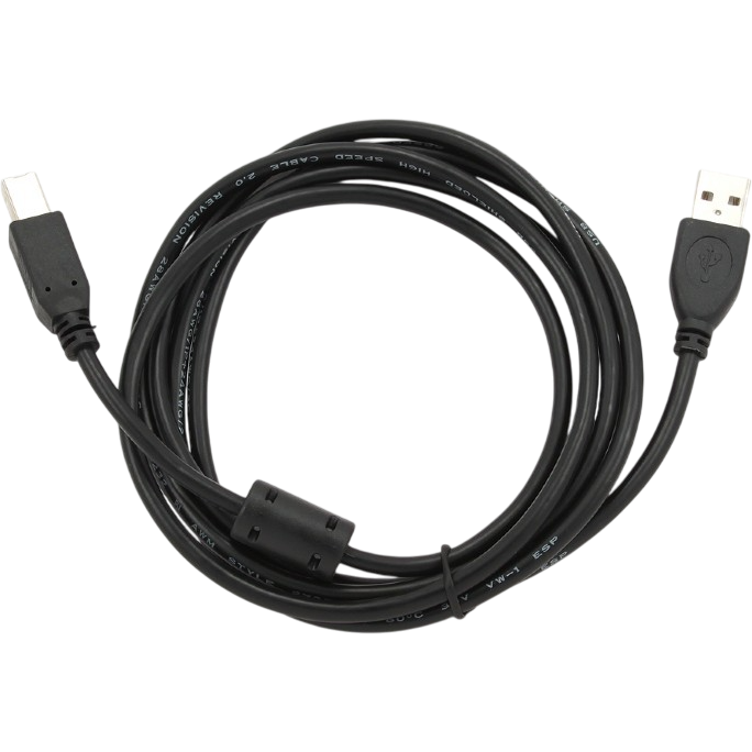 Кабель USB A (M) - USB B (M), 1м, Cablexpert CCF-USB2-AMBM-1M - фото 3