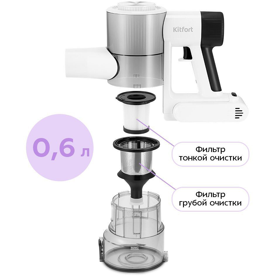 Пылесос Kitfort КТ-5548 - фото 3