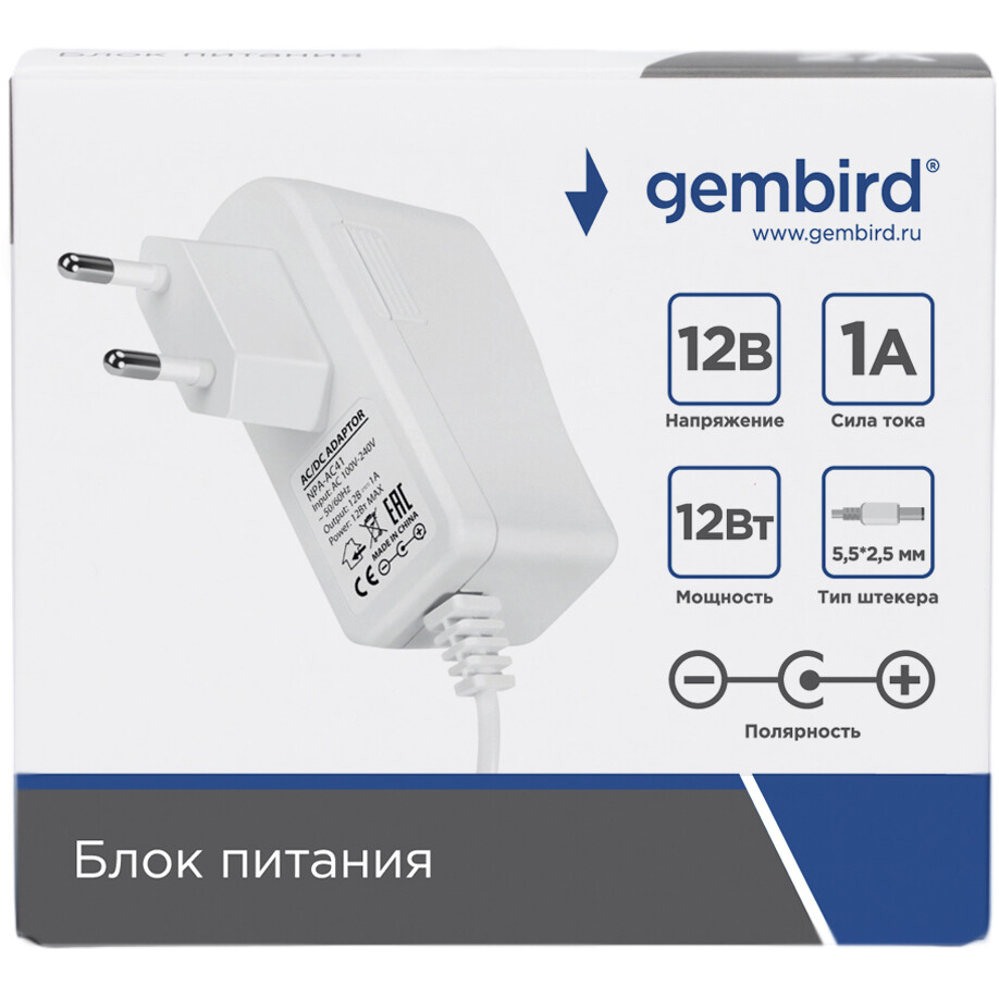 Адаптер питания Gembird NPA-AC41 - фото 2