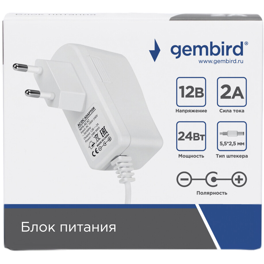 Адаптер питания Gembird NPA-AC42 - фото 2