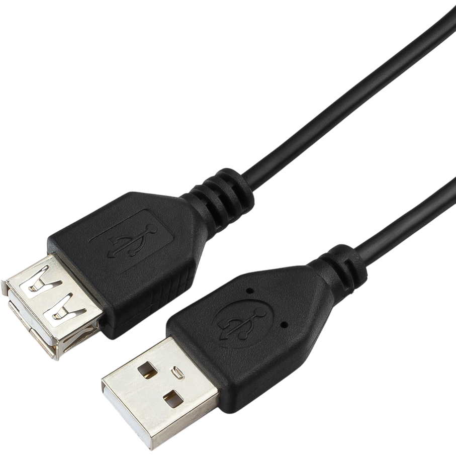 Кабель удлинительный USB A (M) - USB A (F), 4.5м, Гарнизон GCC-USB2-AMAF-4.5M