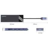 Док-станция Orico Type-C 10-in-1 Multifunction Docking Station (ORICO-DM-10P-BK-BP)