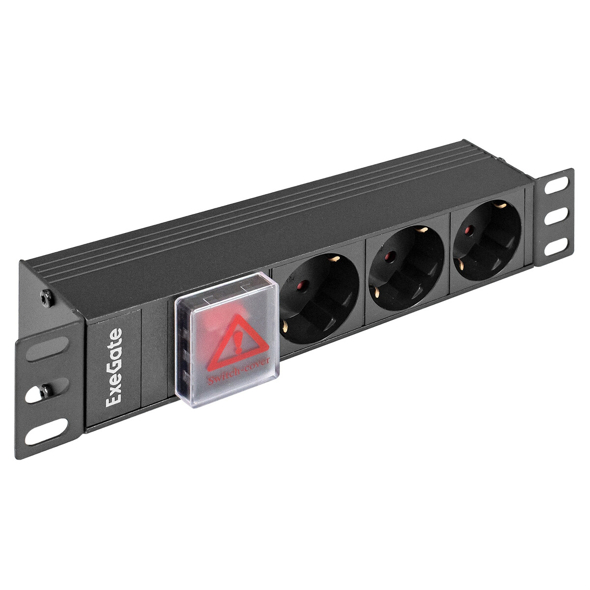 Блок розеток ExeGate PDU-10H305 Al-3S-C14-SW