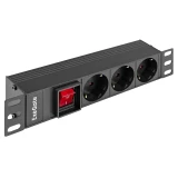 Блок розеток ExeGate PDU-10H305 Al-3S-C14-SW (EX298593RUS)