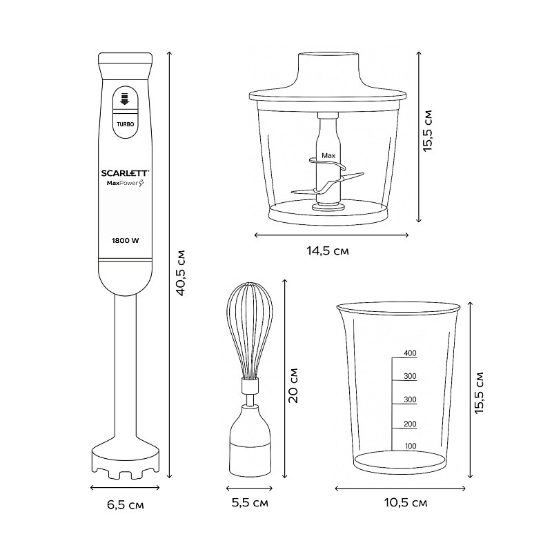Блендер Scarlett SC-HB42F88 - фото 3